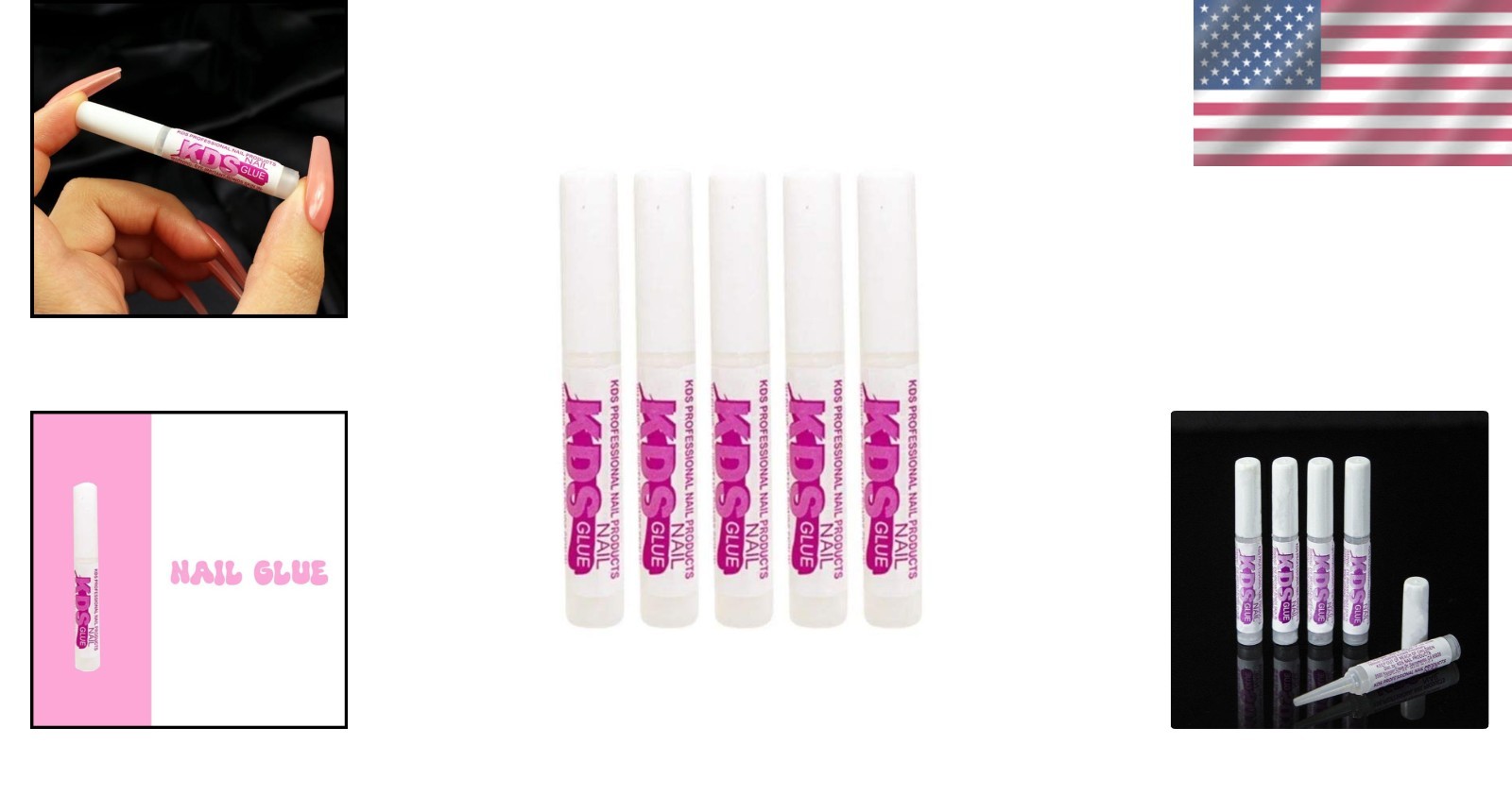 Nail Tip Glue 5pcs – Moisture-Resistant, Fast Drying Adhesive for Art