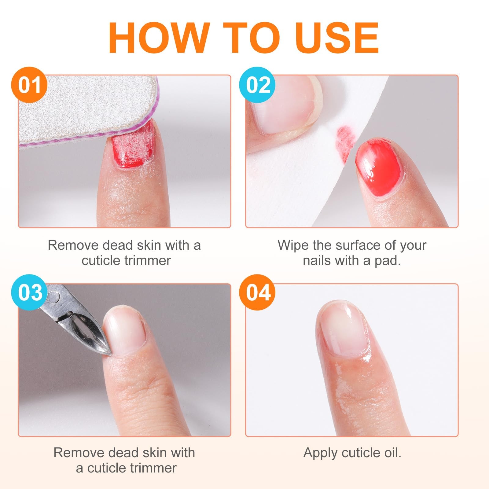 ANYINS Nail Polish Remover Pads，100PCS Wipes Fast 100PCS