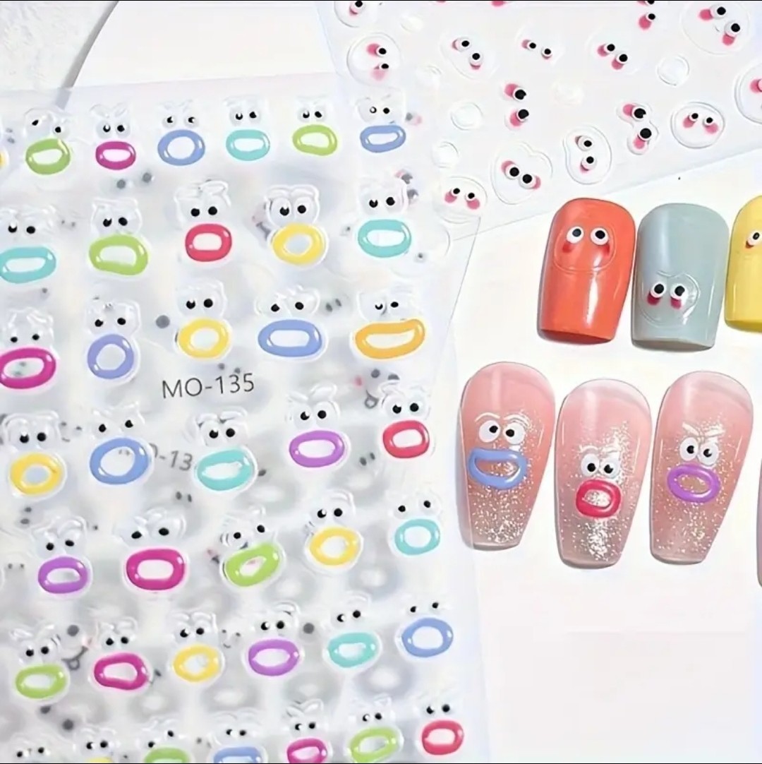 Durable and Self Adhesive Cute Nail Art Stickers for Hands & Feet DIY Crafts