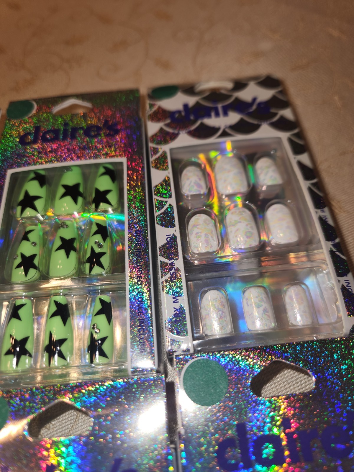 Claire’s Lot Of 8 Sets Of Artificial Nails- Multiple Designs