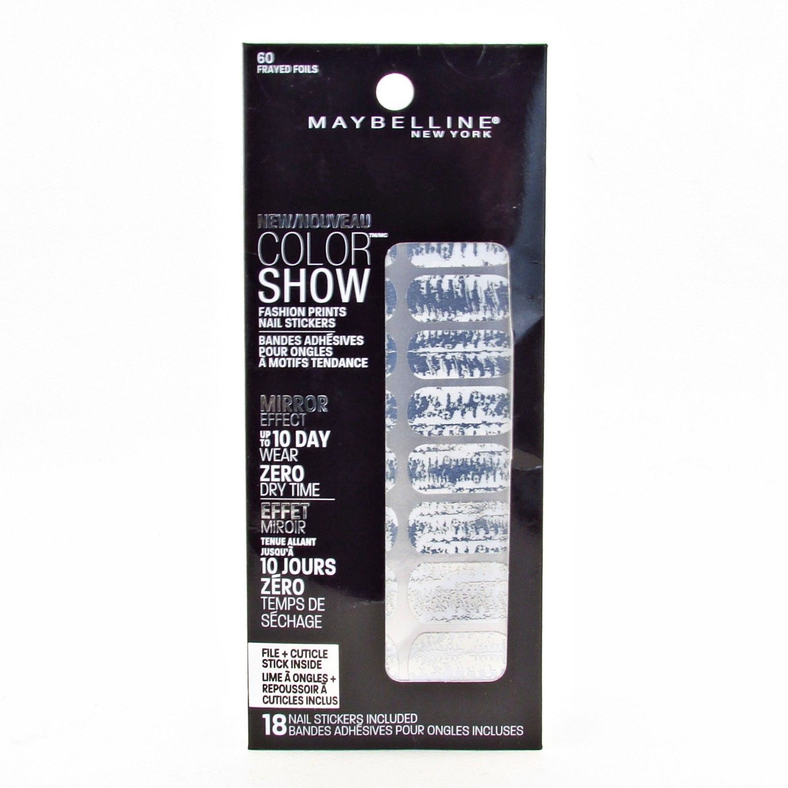 Maybelline Color Show Fashion Prints Nail Stickers Nail Stickers – 2 pk of 18