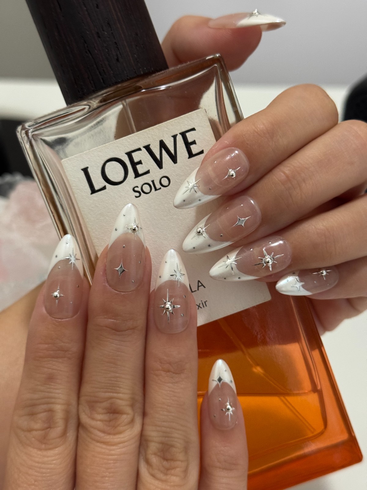 🌙 Luna Nails【Opal Star】Press-On Nails | Handmade Reusable 10-Piece Set