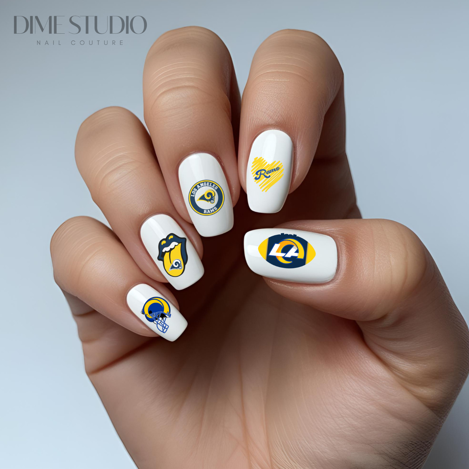 Los Angeles Rams Nail Decals Water Transfer Decals