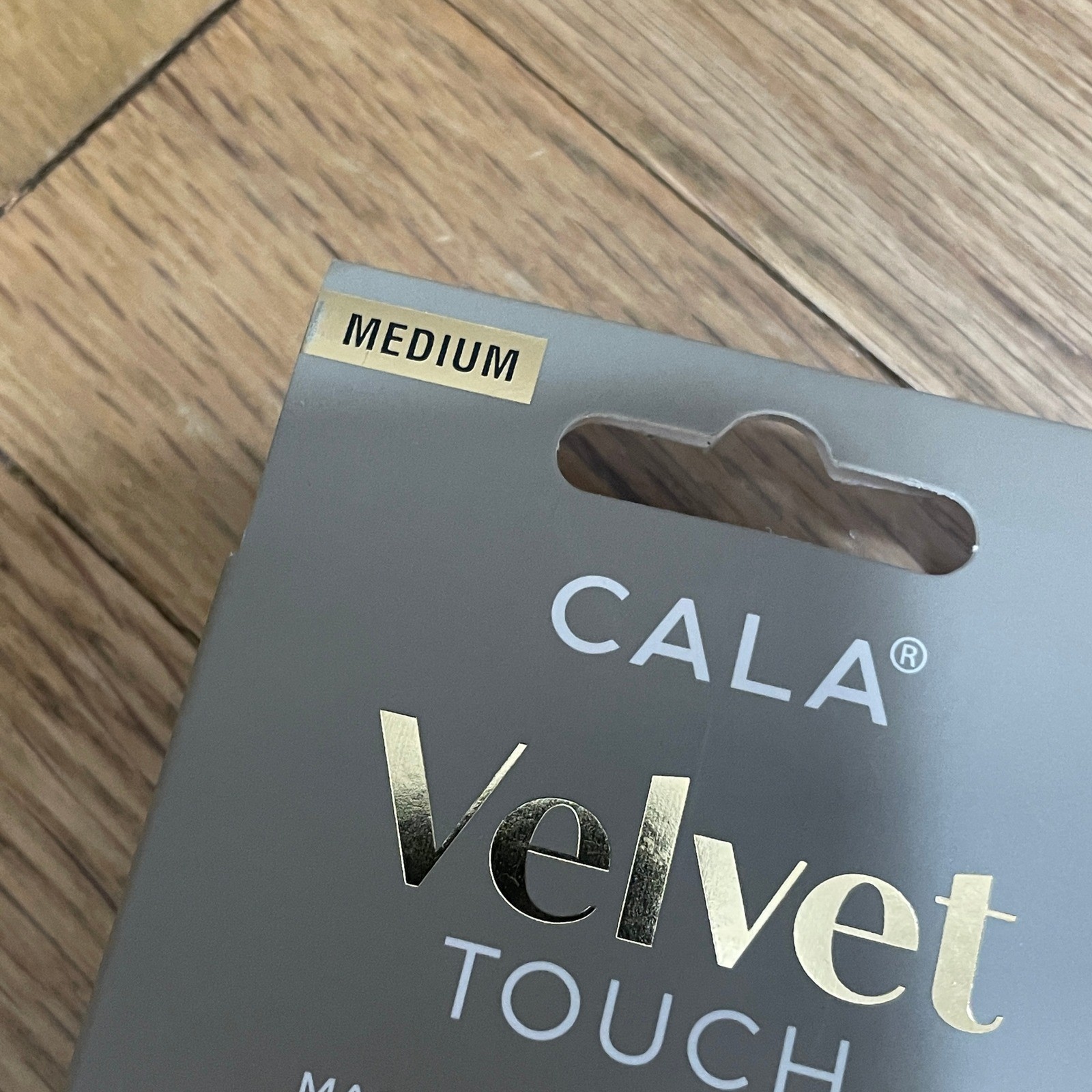 CALA Velvet Touch Magnetic Powder Finish Medium Coffin Press On Nails 24 Count