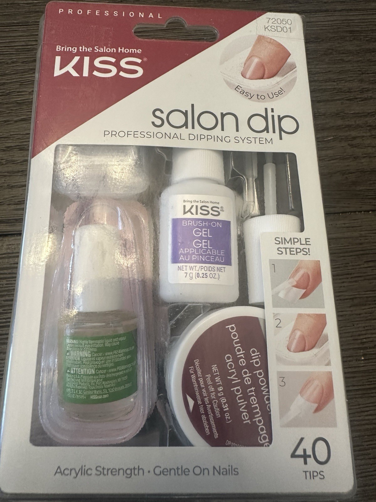 Kiss Salon Dip Color Nail System Kit New!