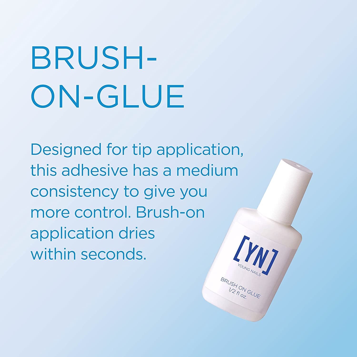 Young Nails – Brush On Nail Glue 0.5 Fl Oz