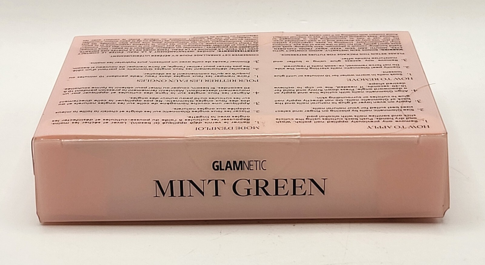 Glamnetic Press On Nails MINT GREEN | Short Oval UV Finish 30 Nail Kit w/ Glue