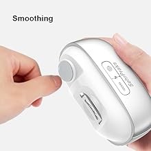 Electric Nail Clipper 3-in-1 with LED Light, Nail Trimming, Filing &