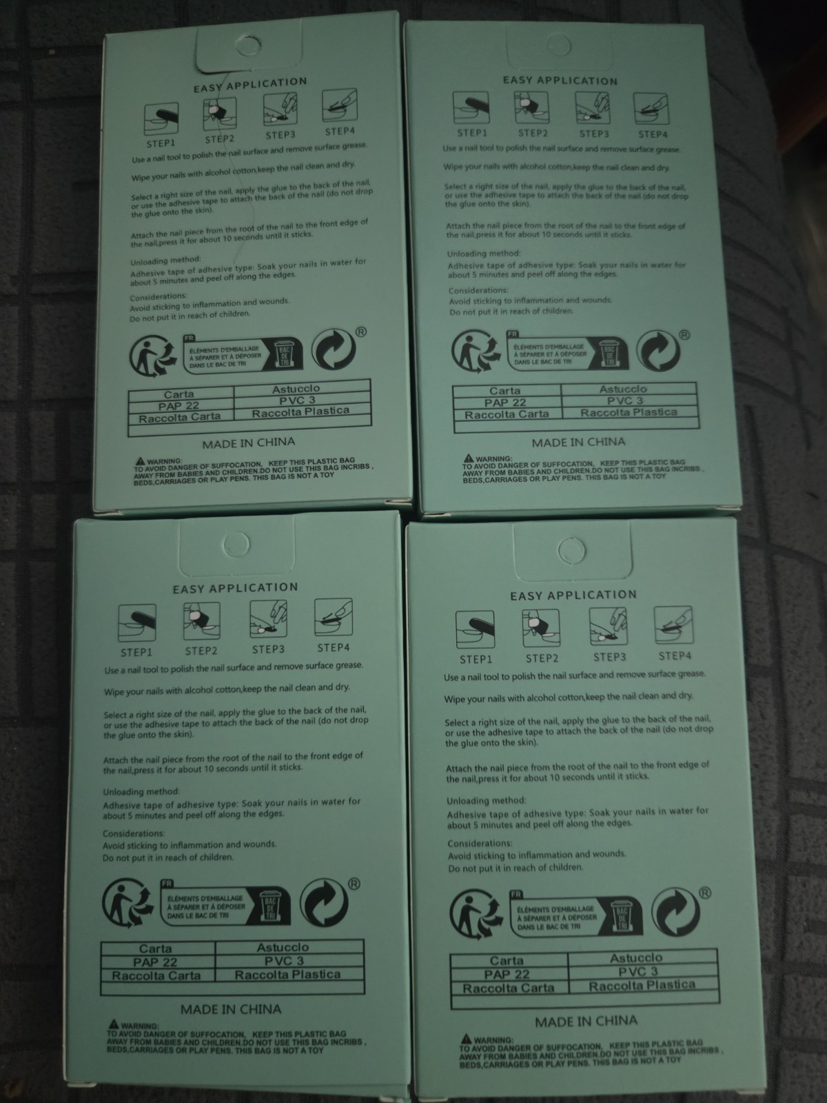 FASHION NAILS 24 PIECES PER PACK