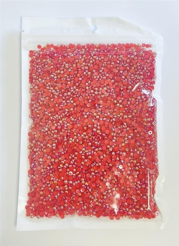 Loose Resin Half Pearls Flat Back Round Jelly AB Jewelry Crafting Gems Multipack