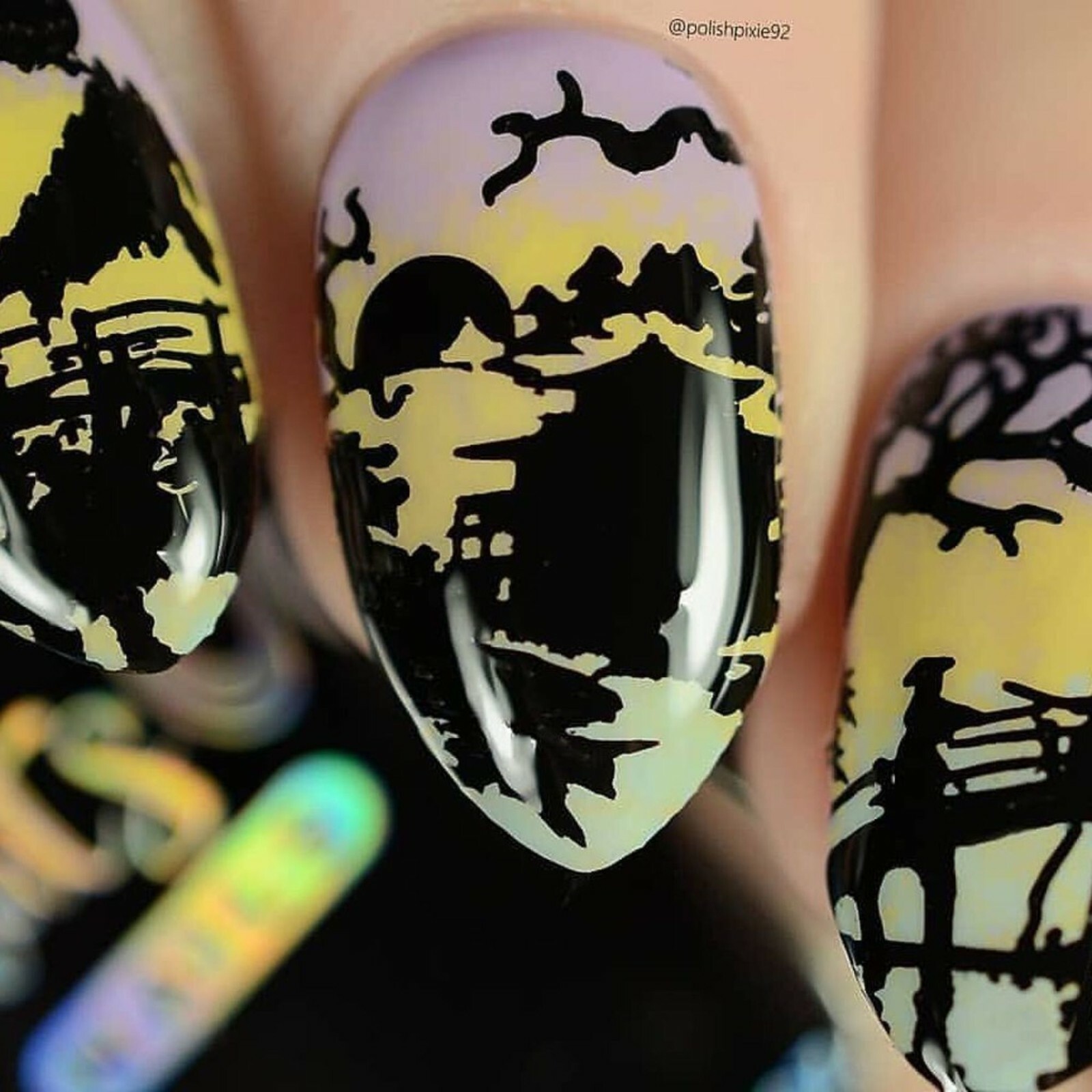 B051 I Just Want Sushi Stamping Plate For Stamped Nail Art Design
