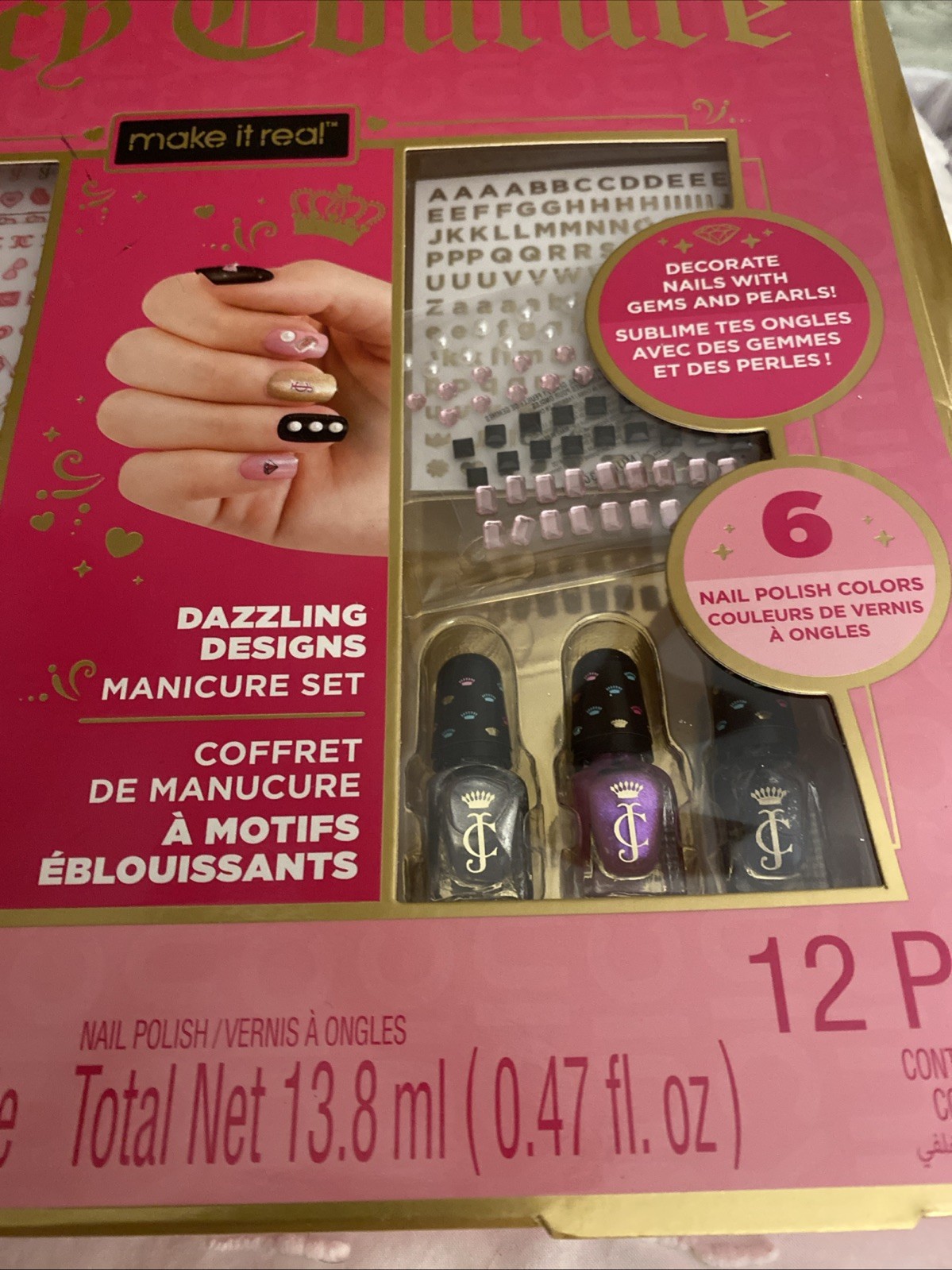 Juicy Couture Dazzling Designs Manicure Set – Complete Nail Art Set, Nail G…