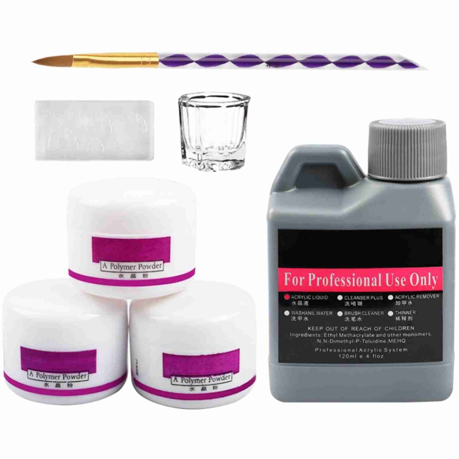 Crystal Liquid Acrylic Powder Set Safe For DIY Nail Art Excellent