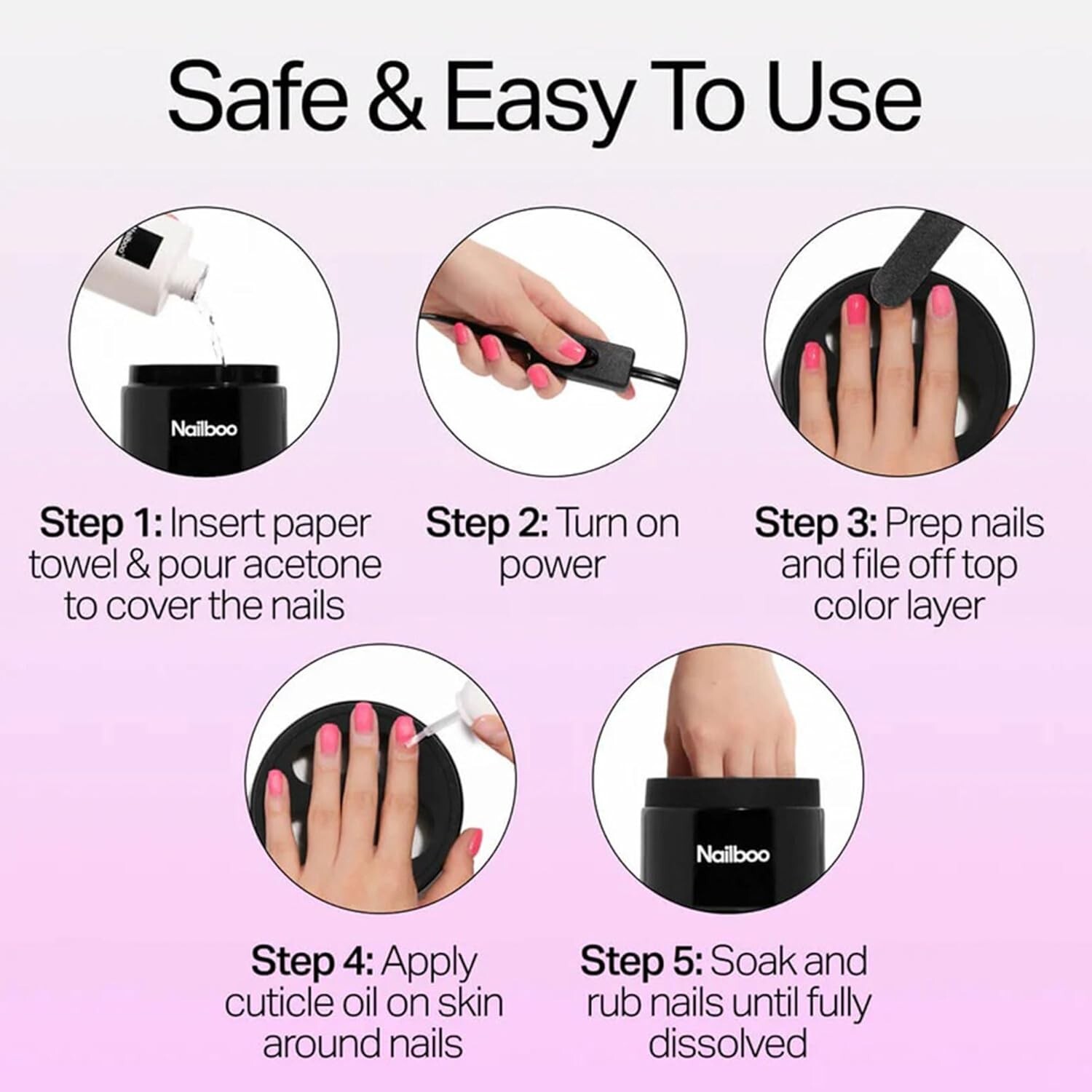 Ultimate Nail Soak Off Solution – Electric Bowl for Easy Gel & Acrylic Removal