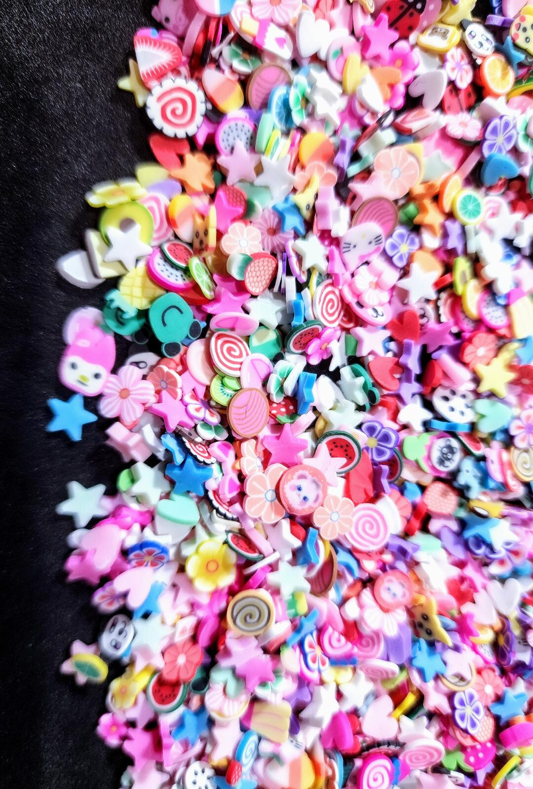 2000pcs/Multi Colors Clay Cute Diy Soft Mixed Nail Art Slime Diy Charms Nail