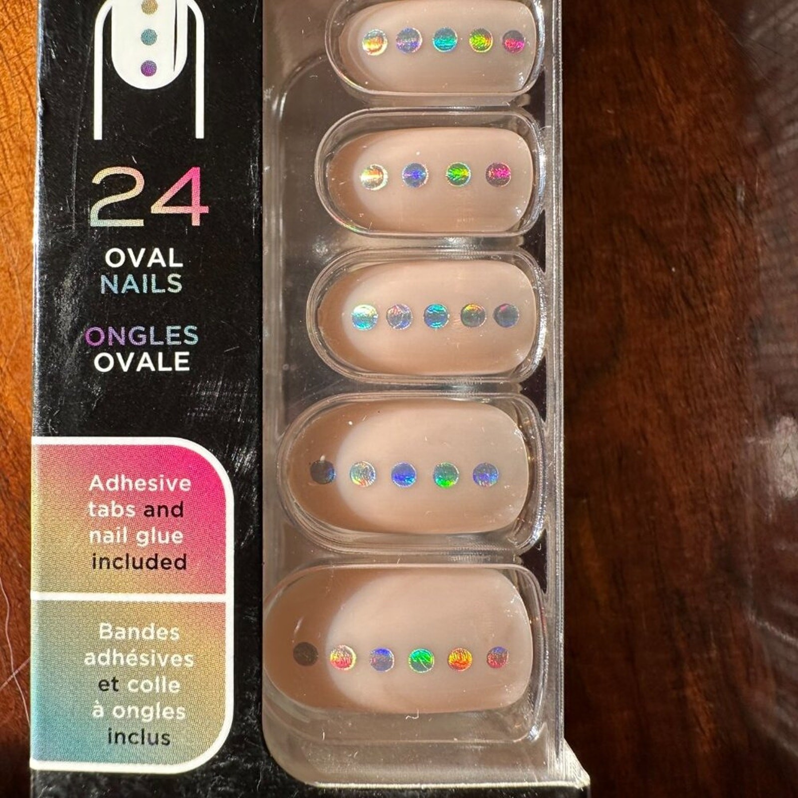 Sally Hansen Salon Effects Perfect Manicure Pride Nails Pink/Iridescent NIB