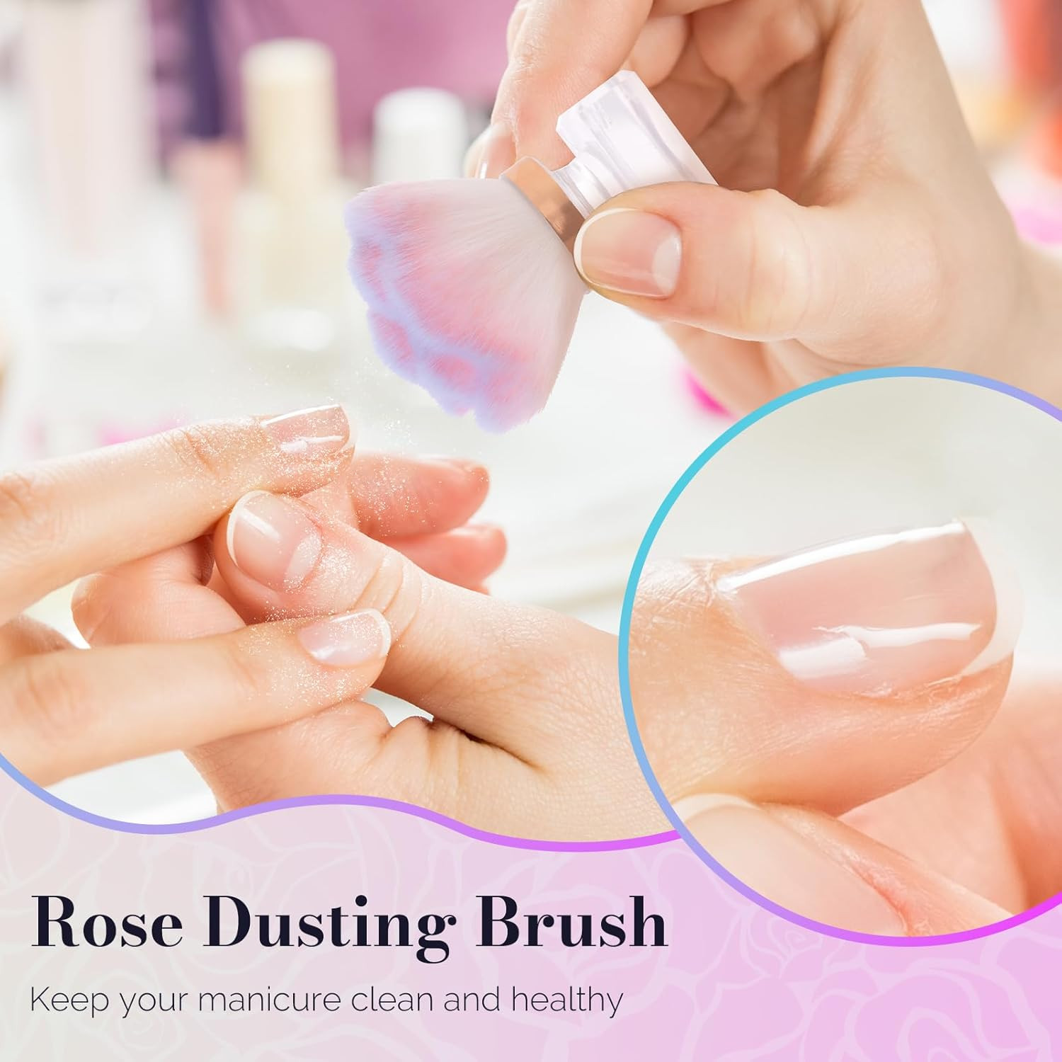 Melodysusie Nail Art Dusting Brush,Dust Collector Brush, Blush Brush, Boose Powd