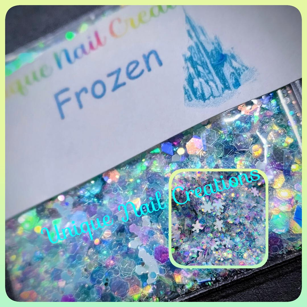 Limited Edition Glitter Mix~FROZEN~Nail Art/Body Glitter/festival/Slime