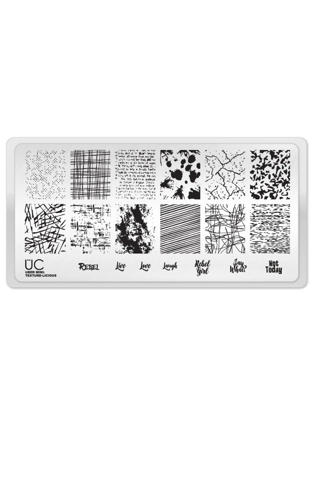Uber Chic Nail Stamping Plate – Texture-Licious