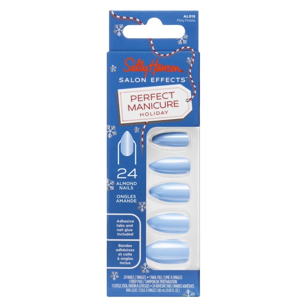 Sally Hansen Salon Effects® Perfect Manicure, Flirty Frostie, Press On Nails