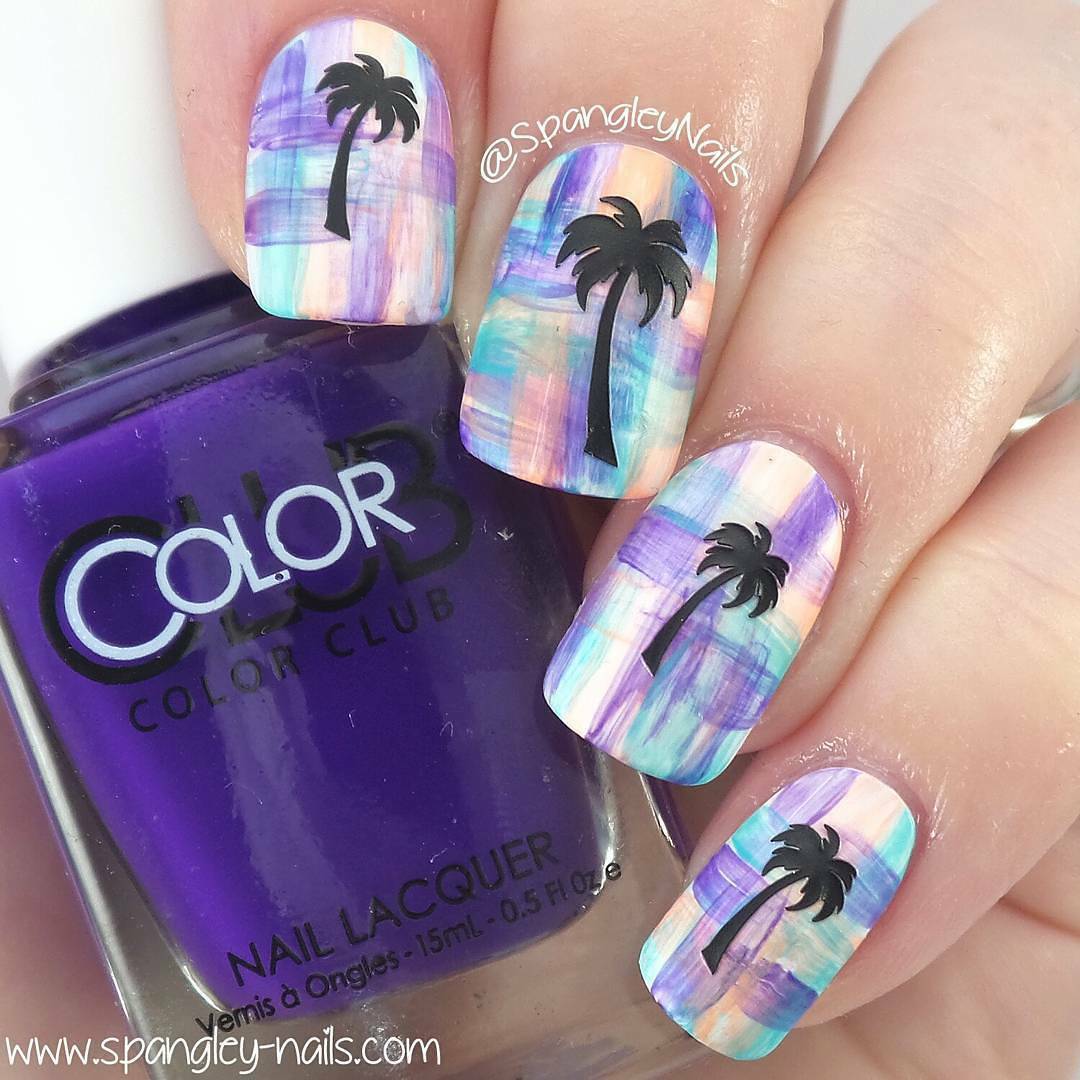 Palm Stencils for sunset nails, nail art, nail vinyls
