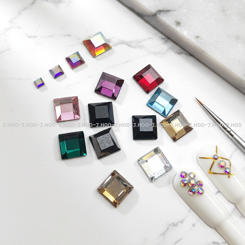 Swarovski 2400 Square Flat Back 6mm(10pcs)