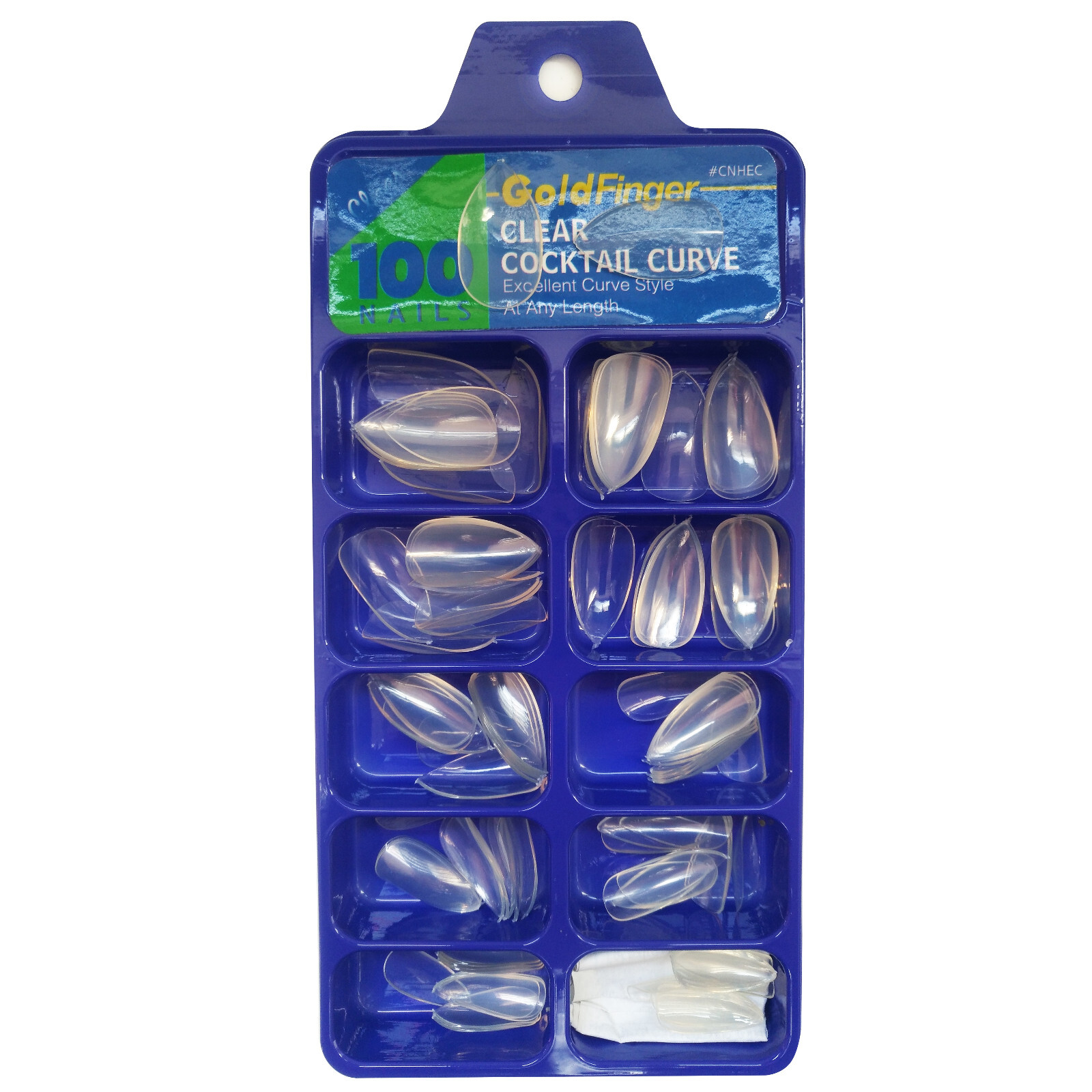 100pcs Acrylic French Nail Tips Clear/Natural/White For Nail Art