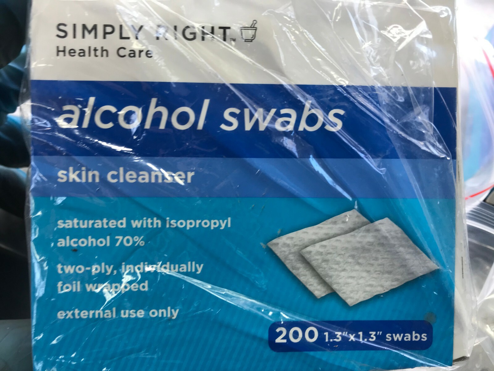 1.3″ x 1.3″ First Aid ALCOHOL SWABS Pads Wet Wipes Antiseptic Cleanser Cleaning