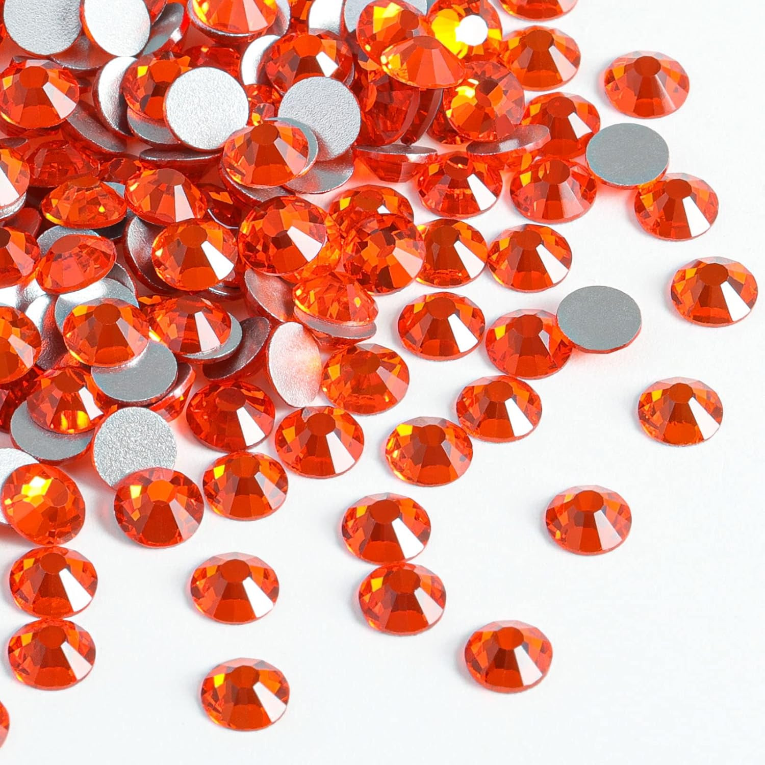 144 Pieces Flat Back Crystal Rhinestones round Gems for Nail Art and Craft Glue