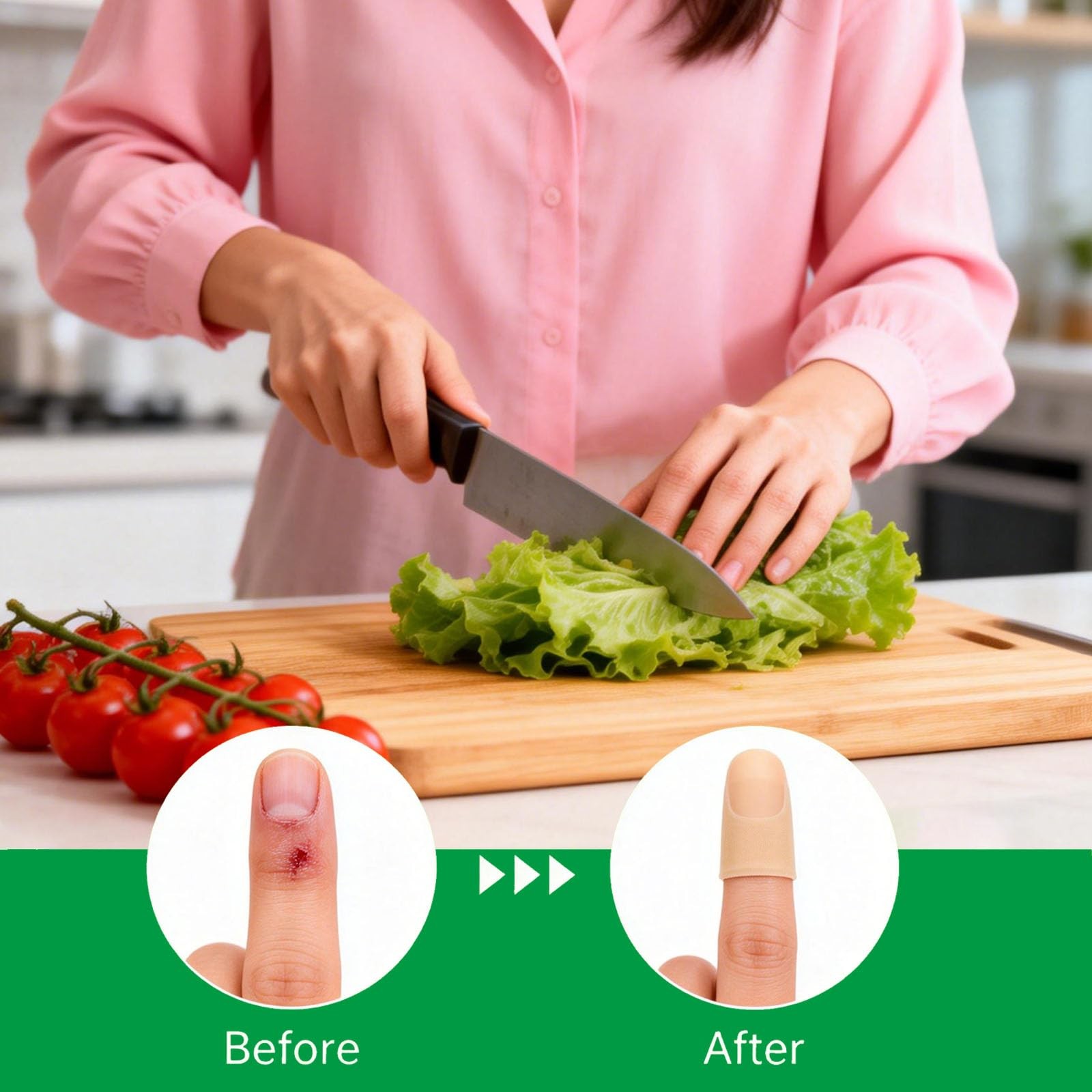 Silicone Gel Finger Protectors Medium Finger Caps for Pain Relief and Support