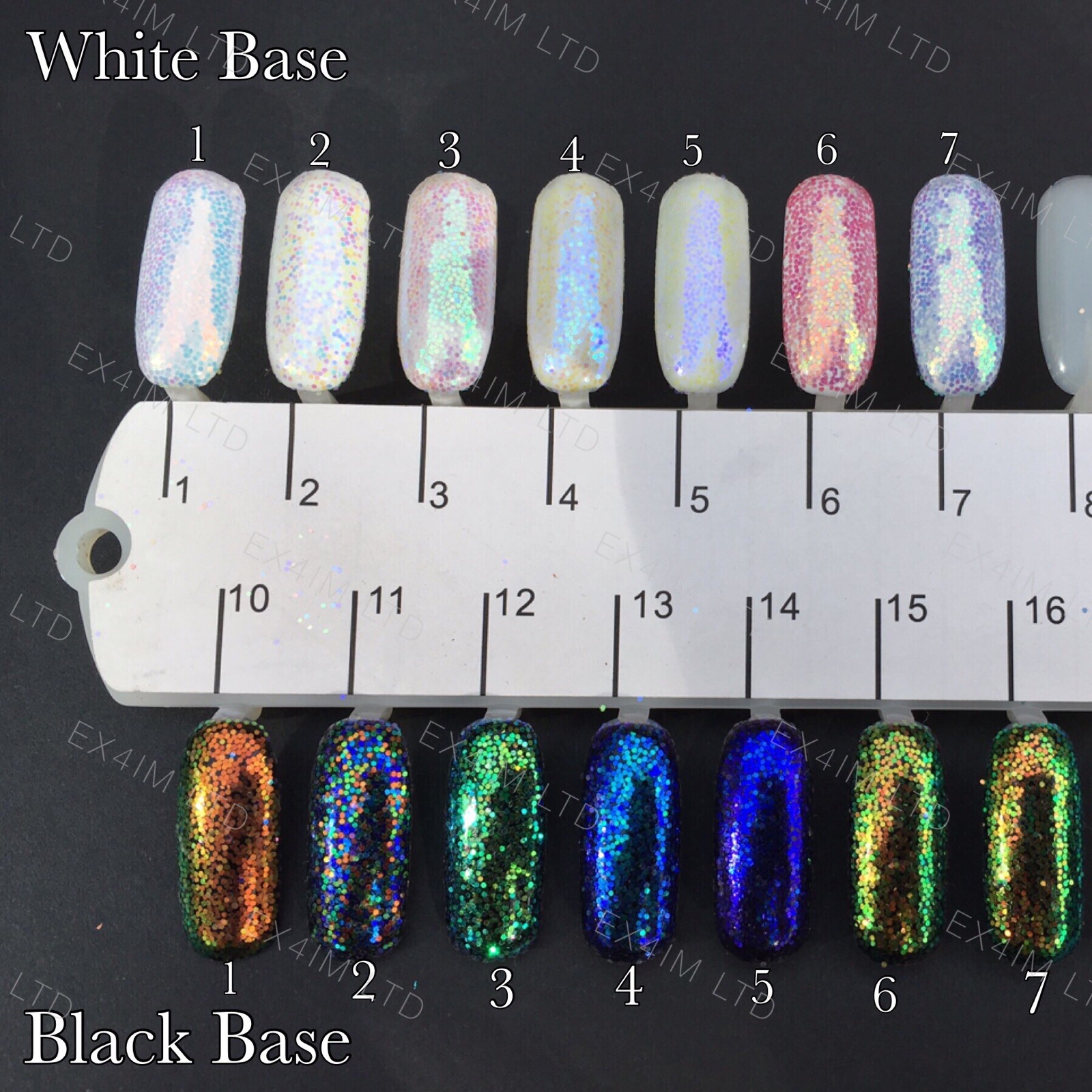 PIXEL EFFECT Kopciuszek NAIL ART GLITTER IRIDESCENT SEQUINS Powder Cinderella UK