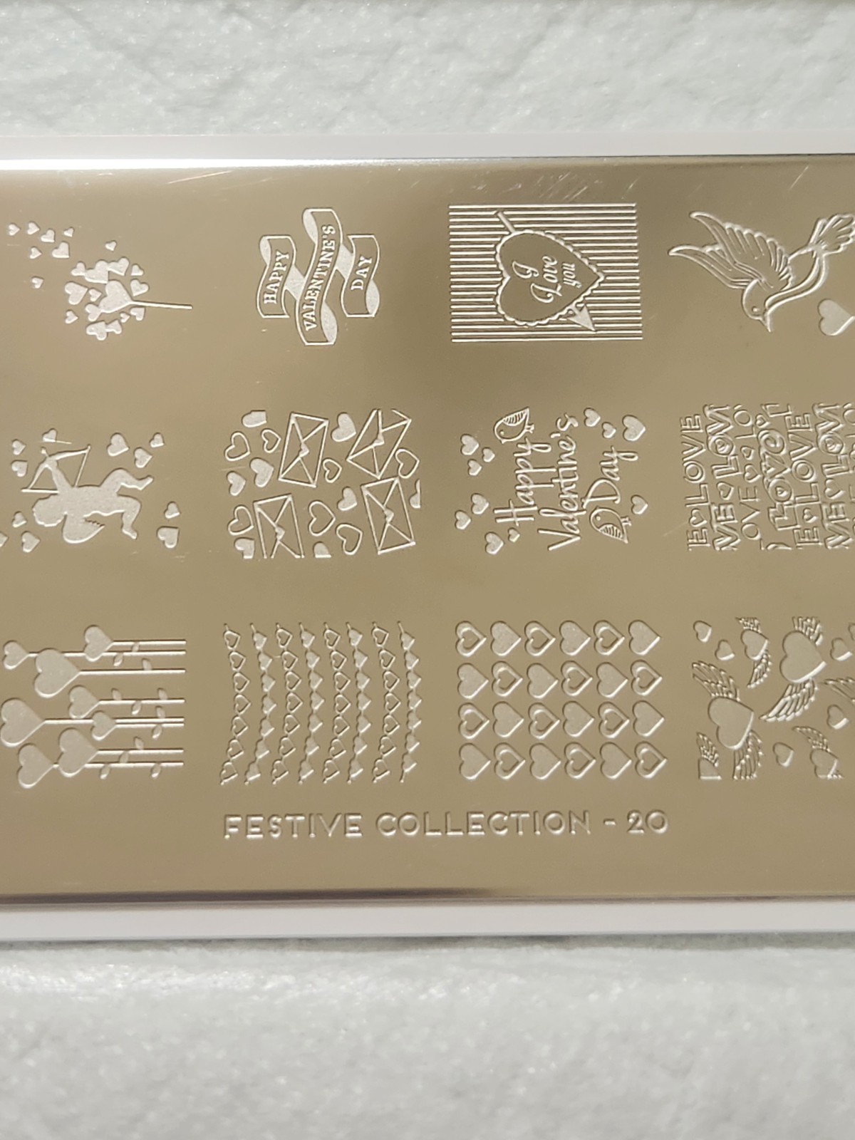 MoYou London Nail Stamping Plate – Festive 20 Valentine’s Day, Love