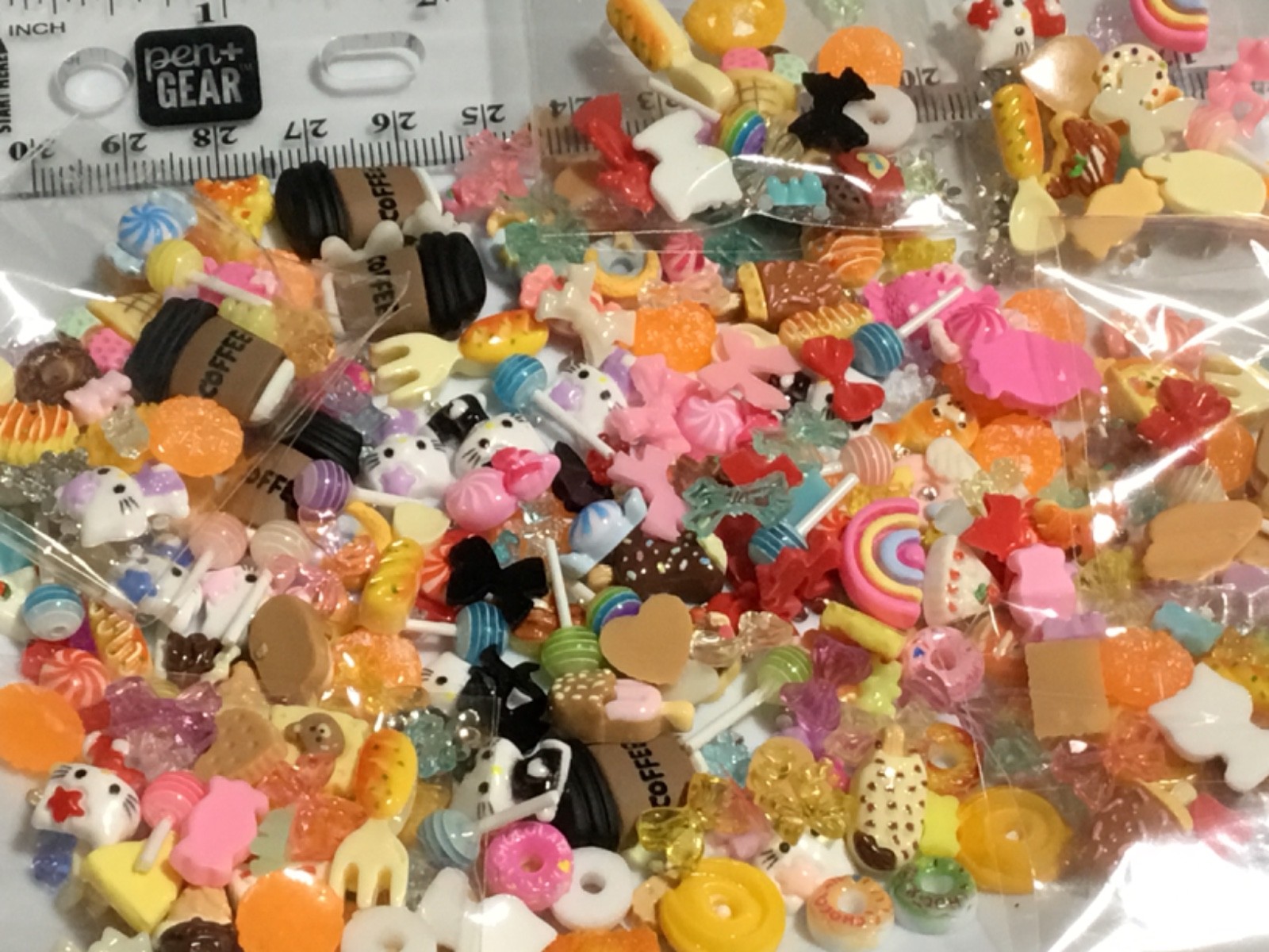 15pc q/bag 3D Nail Charms Candy Random Mixed Resin For Acrylic Nail Art lot