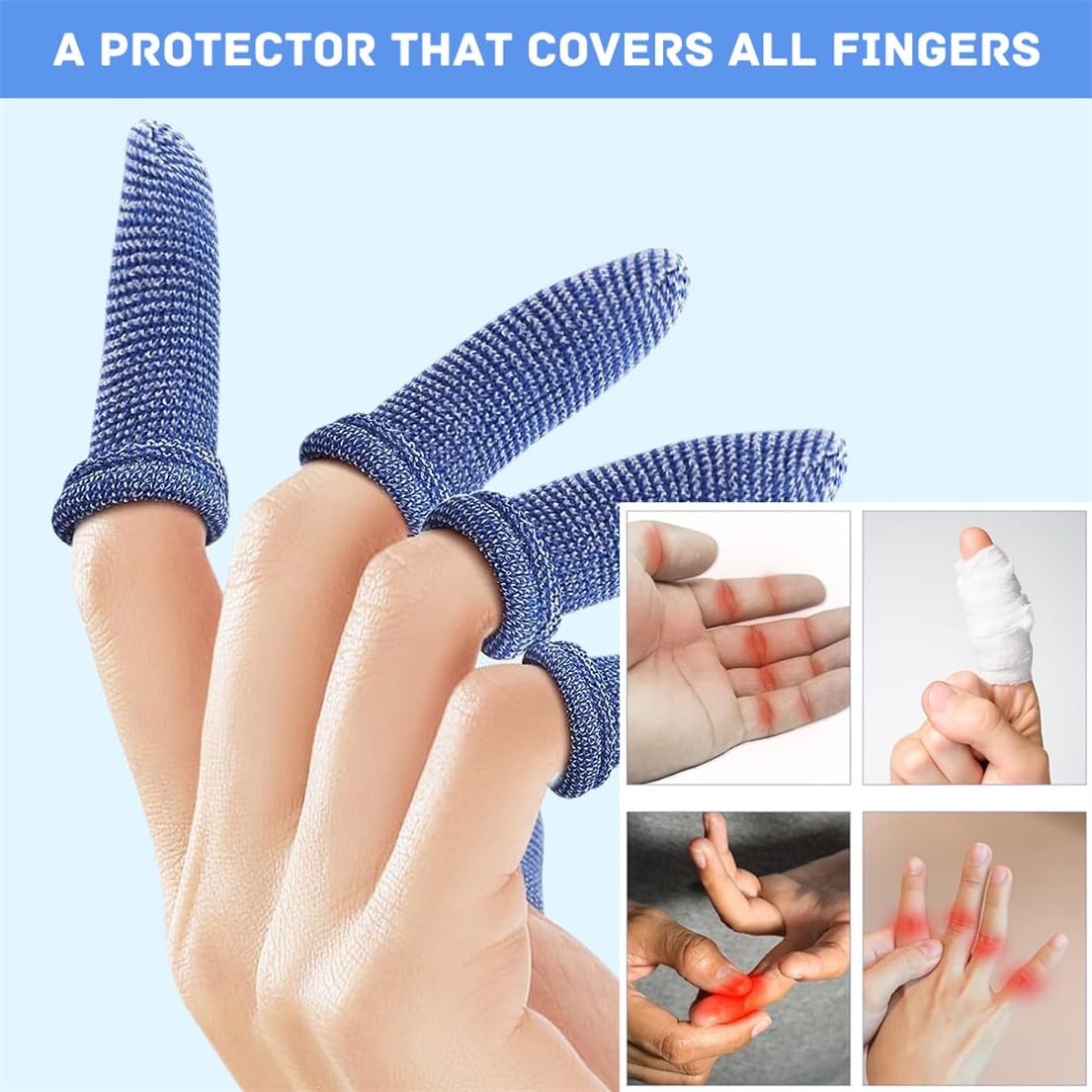 Finger Bandage Finger Roll Tubular Bandage 30 Pieces Breathable Finger Cots Woun