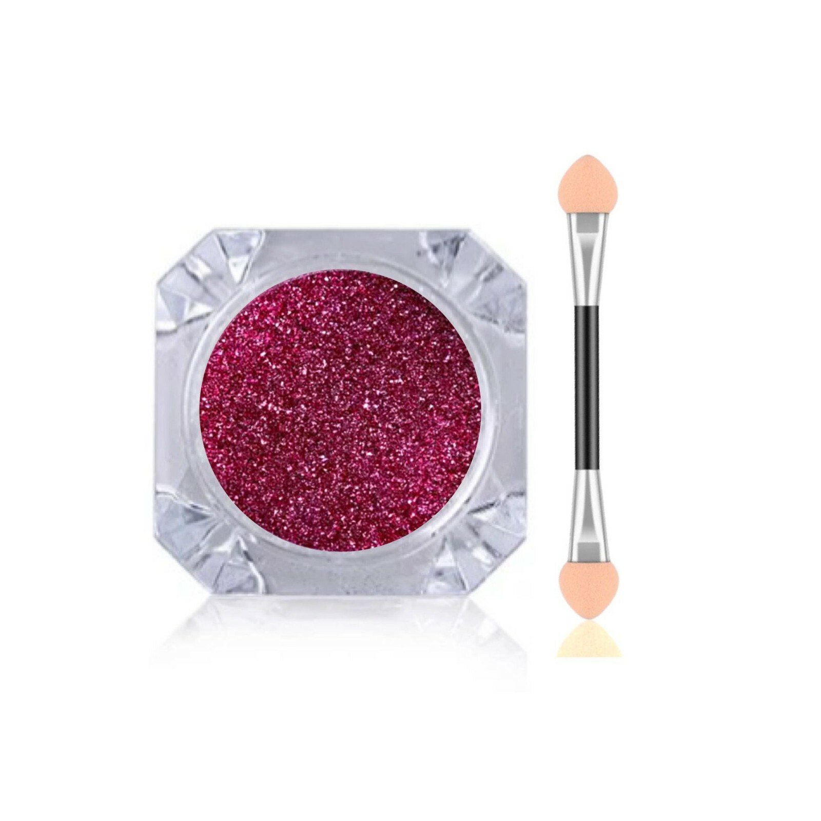 PINK NAIL MIRROR POWDER PLATINUM Rose Gold Chrome Nails Shining Pigment (y3)