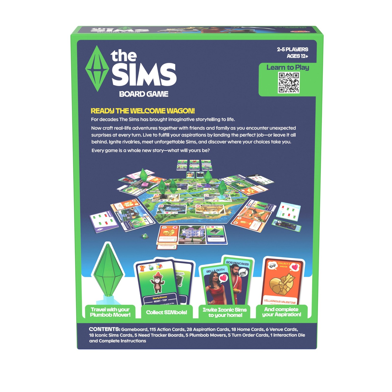 Goliath The Sims Board Game | Family 6.35cm x 20.32cm x 26.67cm, Multicolor