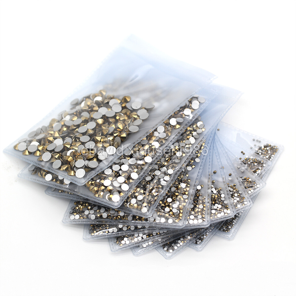 1440pcs Glitter Flatback Rhinestones Glass Crystal Gems For Nails Makeup Clothes