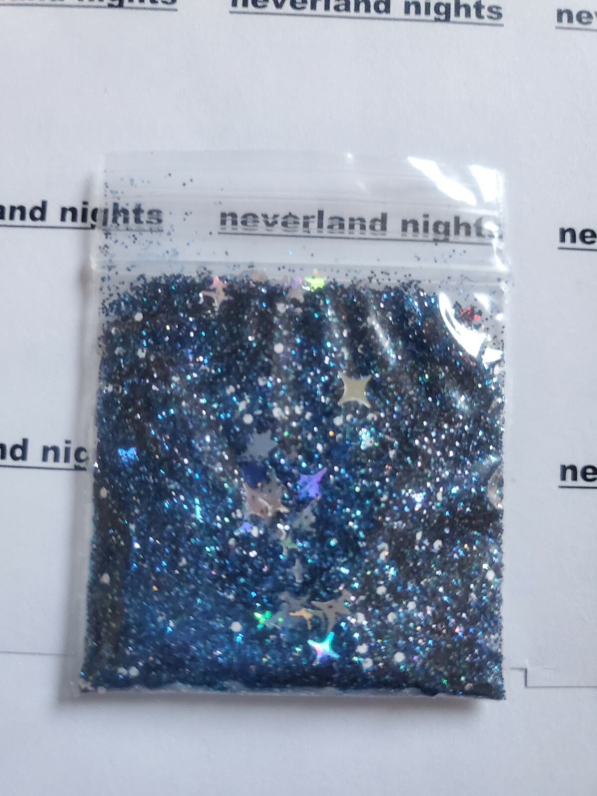 Night Sky |Blue Glitter Mix|Nail Art|Acrylics & Gels