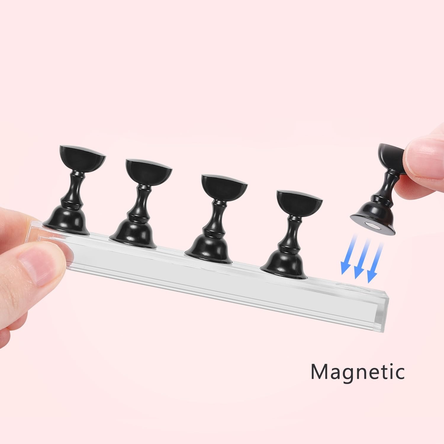 Magnetic Acrylic Nail Practice Stands – Perfect for Professionals & Beginners