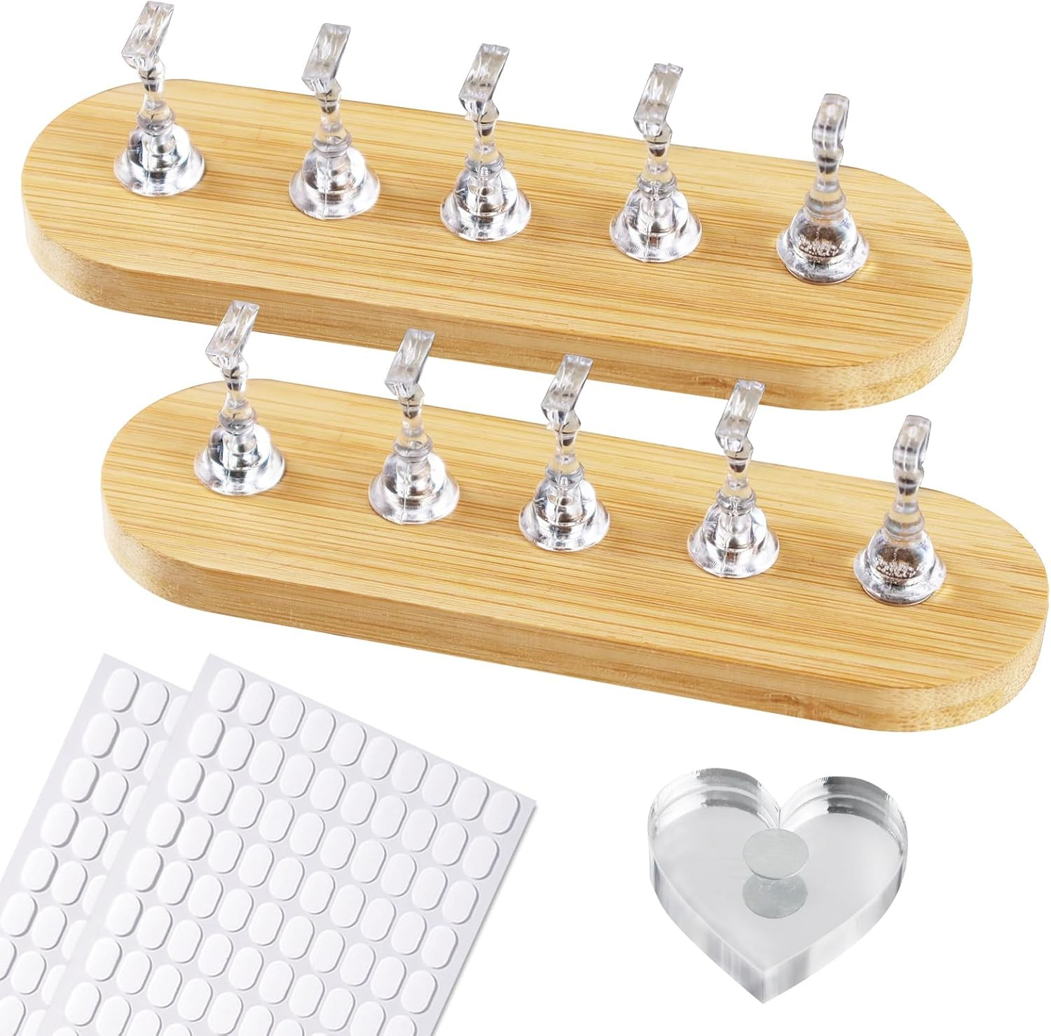 Nail Stand for Press on with Nail Art Brushes Nail Holder for Painting Practice