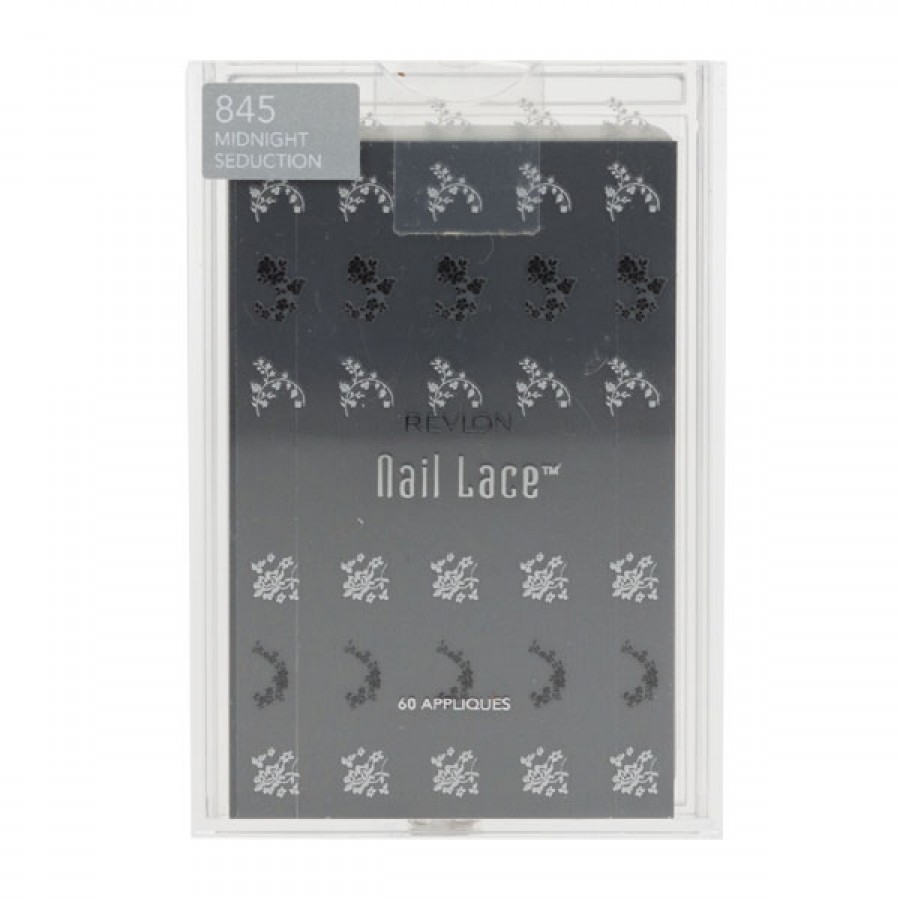 Revlon Nail Lace 60 appliques Boxed Midnight Seduction Stickers *Twin Pack*
