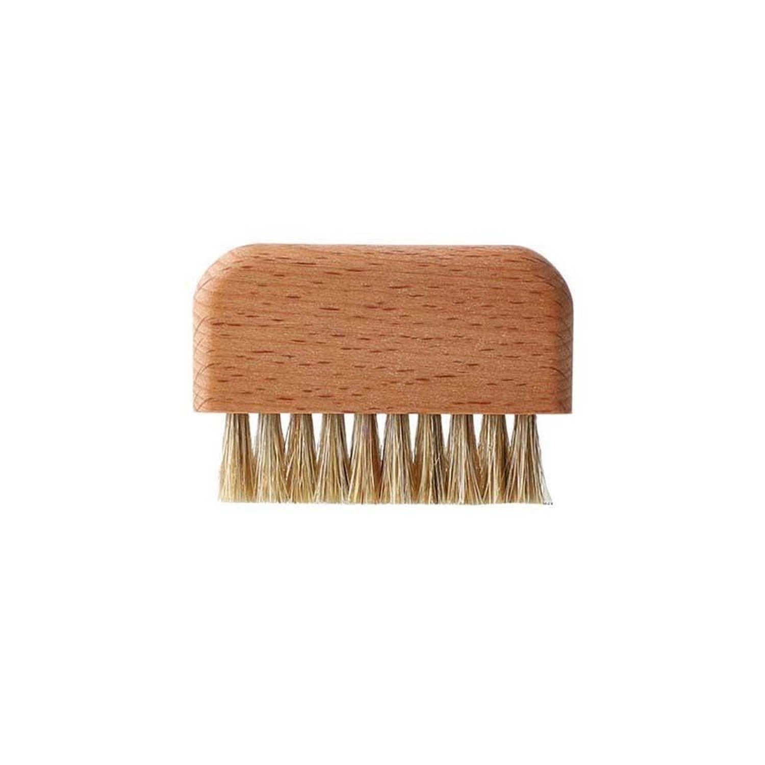 Brown Wooden Nail Brush, Natural Beech Wood Bristle Nail Brush Non-Slip Finge…