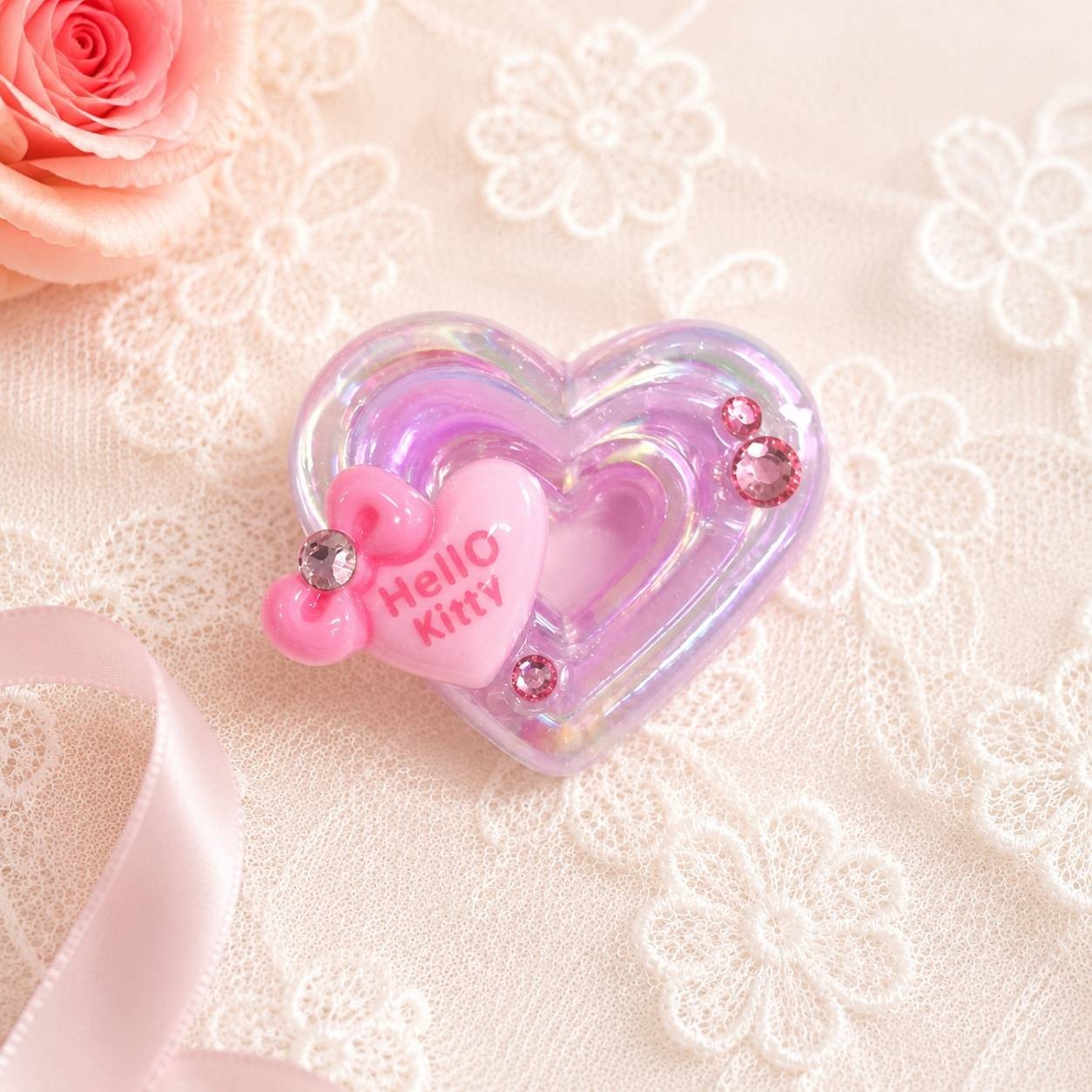 Japanese Handmade Kawaii Heart 3D Resin Nail Charms for Nail Art