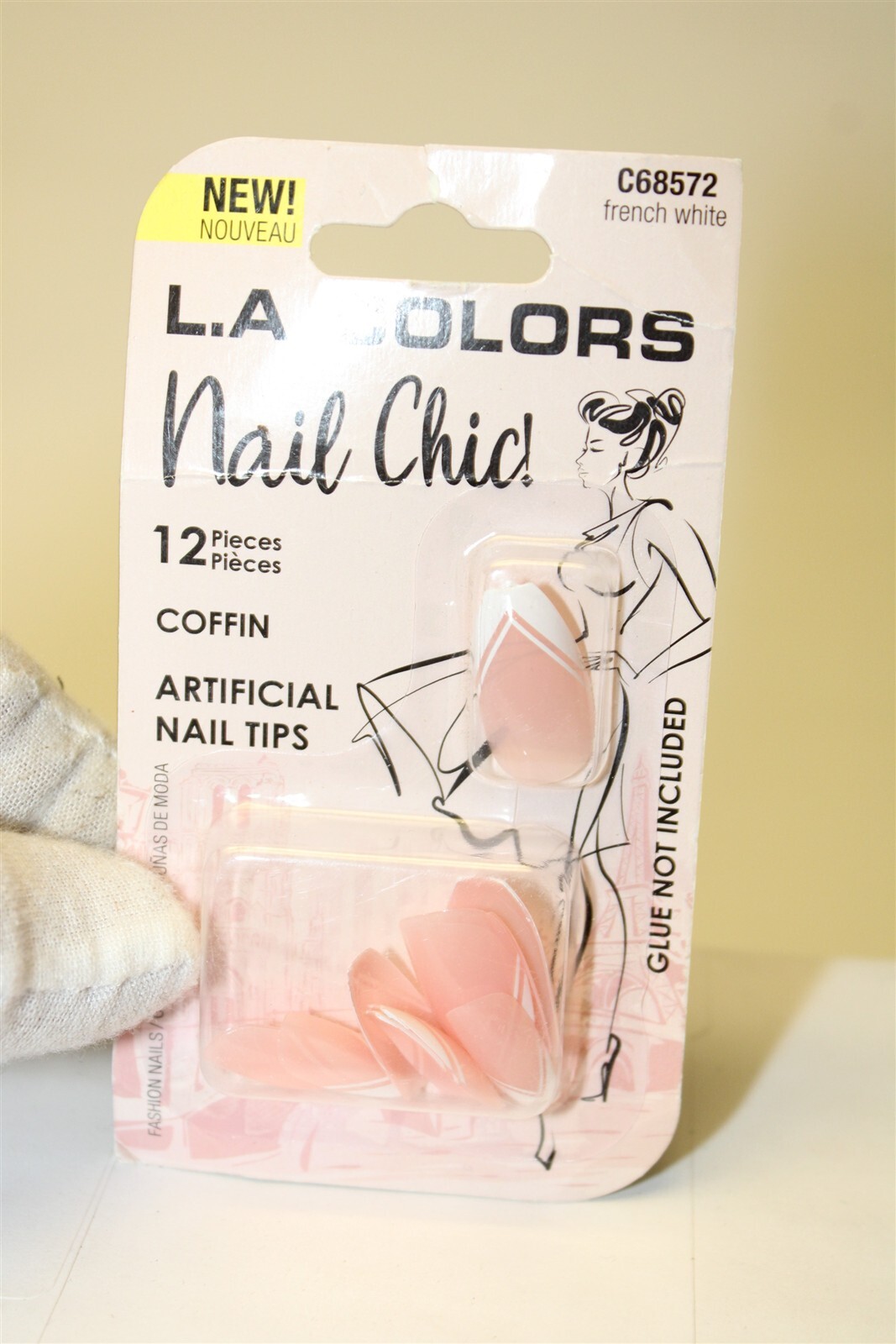 L.A. Colors / b-color NEW Assorted Colors Nail Tips Lot X 17 Includes Tattoos