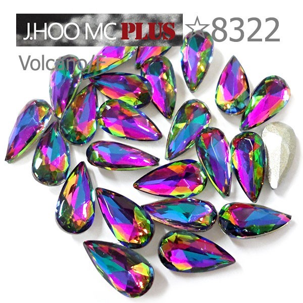 J.HOO Crystal 8322 Teardrop V-Cut Fancy Rhinestones 10×5mm Nail Art (10pcs)