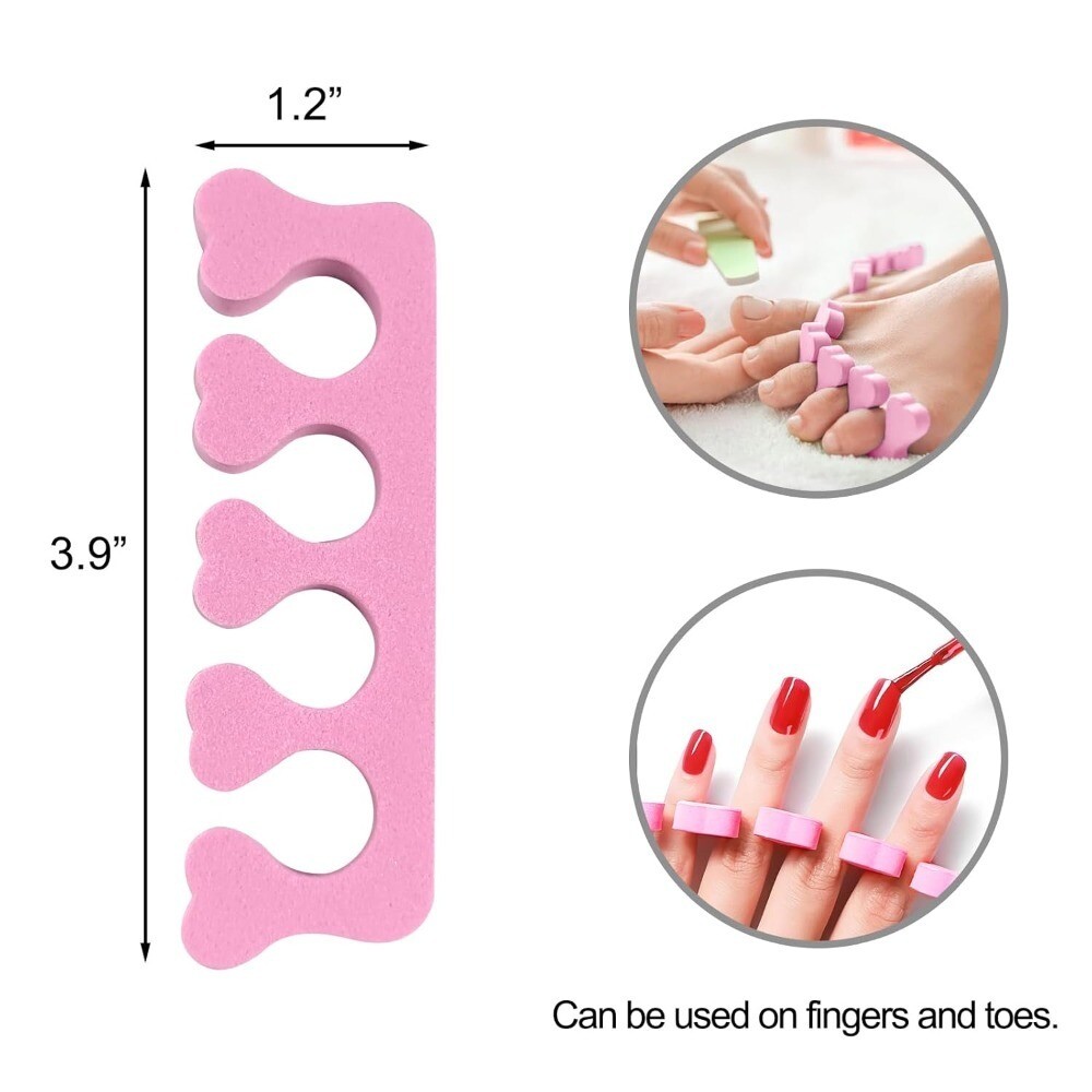 FOSVBEY 50-150pcs Sponge Toe Separators Soft Finger Separator Toe Divider Spacer