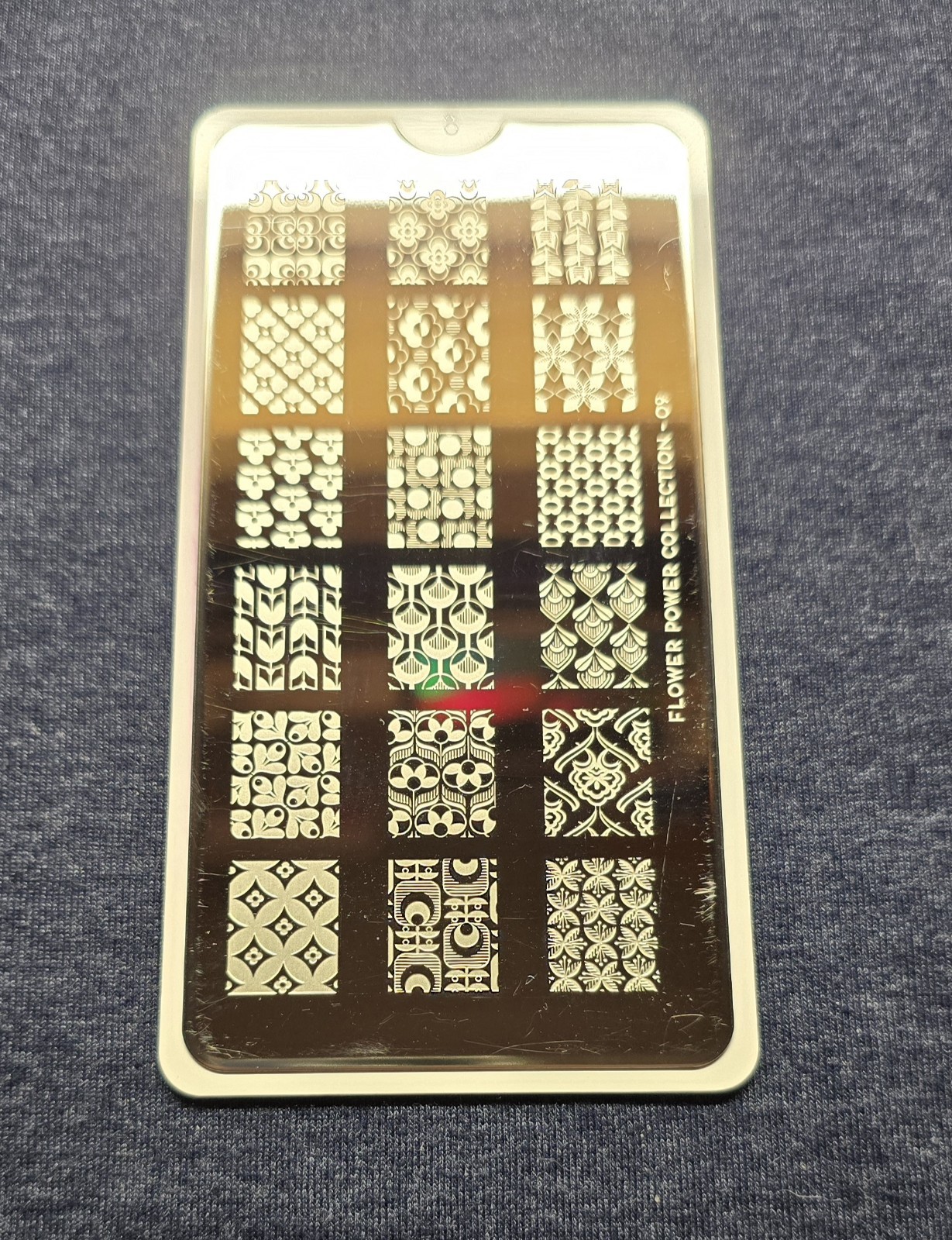 MoYou London Flower Power 09 Nail Stamp Plate Floral Leaf Vine Garden Rainforest