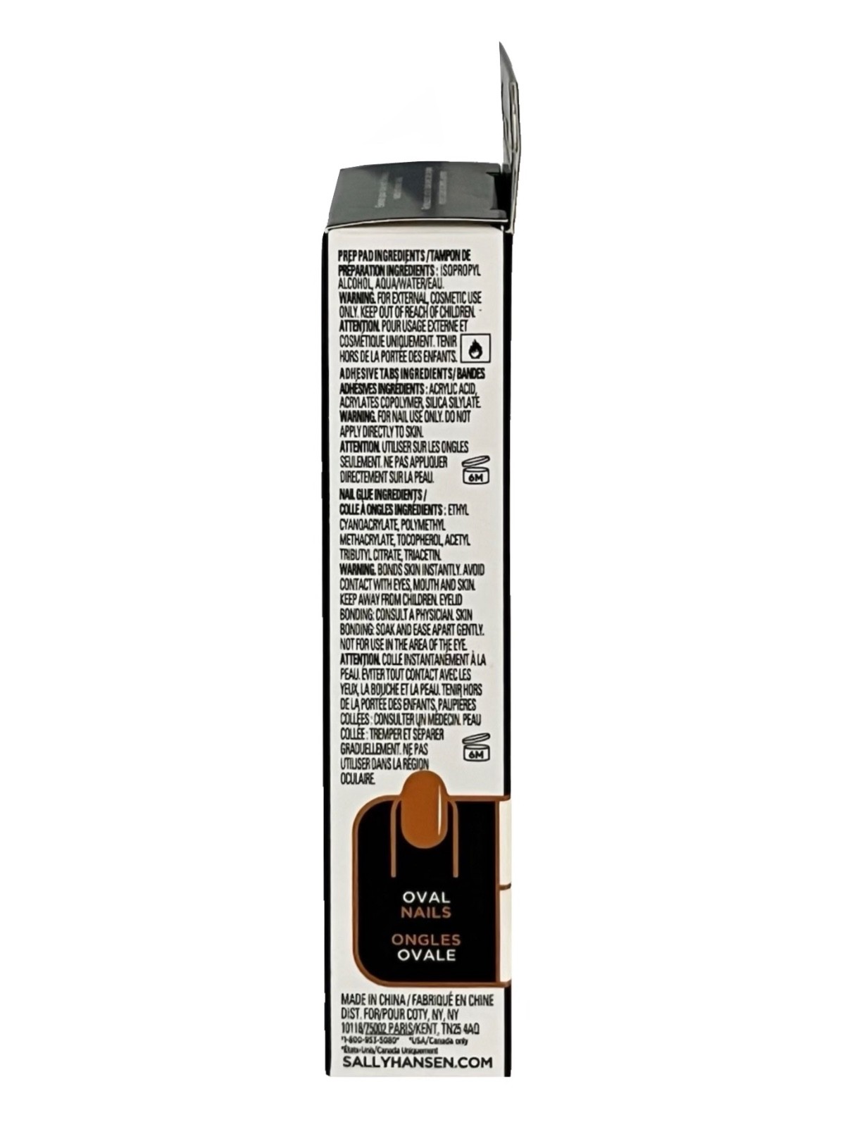 2pk Sally Hansen Salon Effects Perfect Manicure Medium Oval/Moon-ami OV161 NEW
