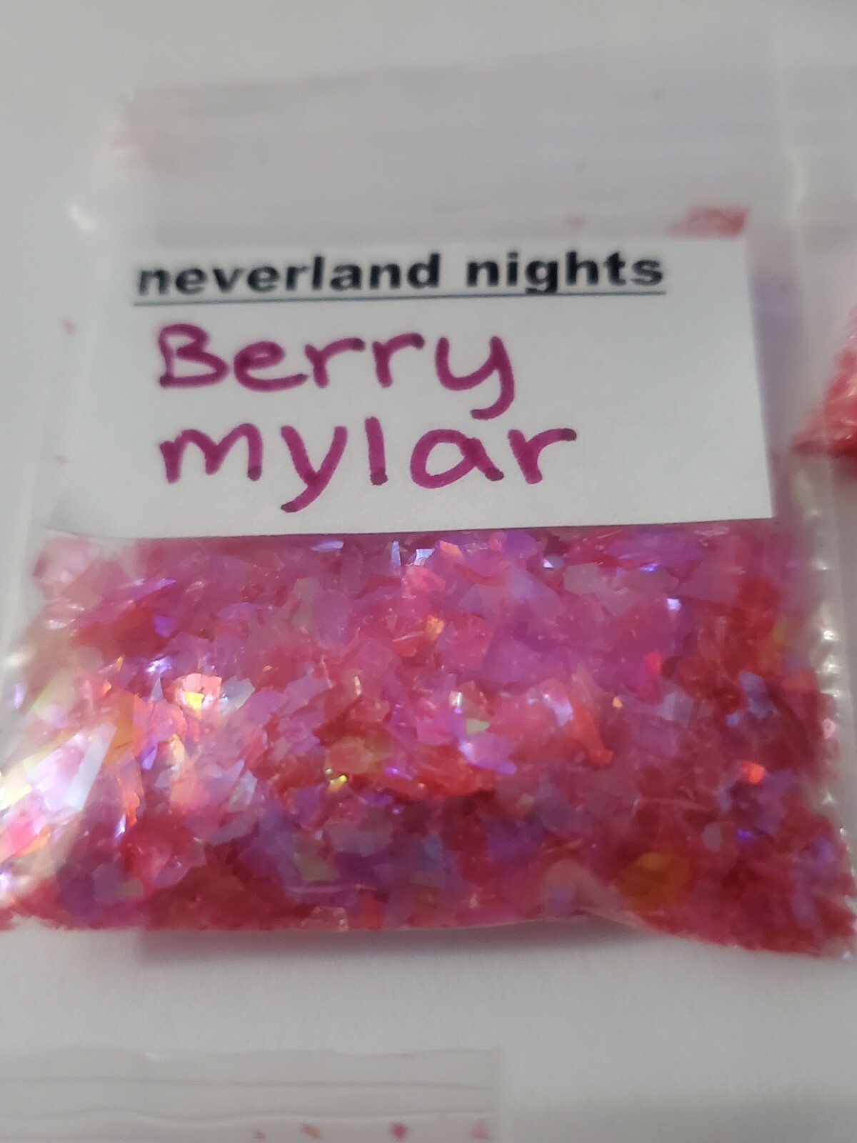 Berry/Fushia pink | Iridescent Color Shifting Mylar Mix|Nail Art| “unicorn skin”