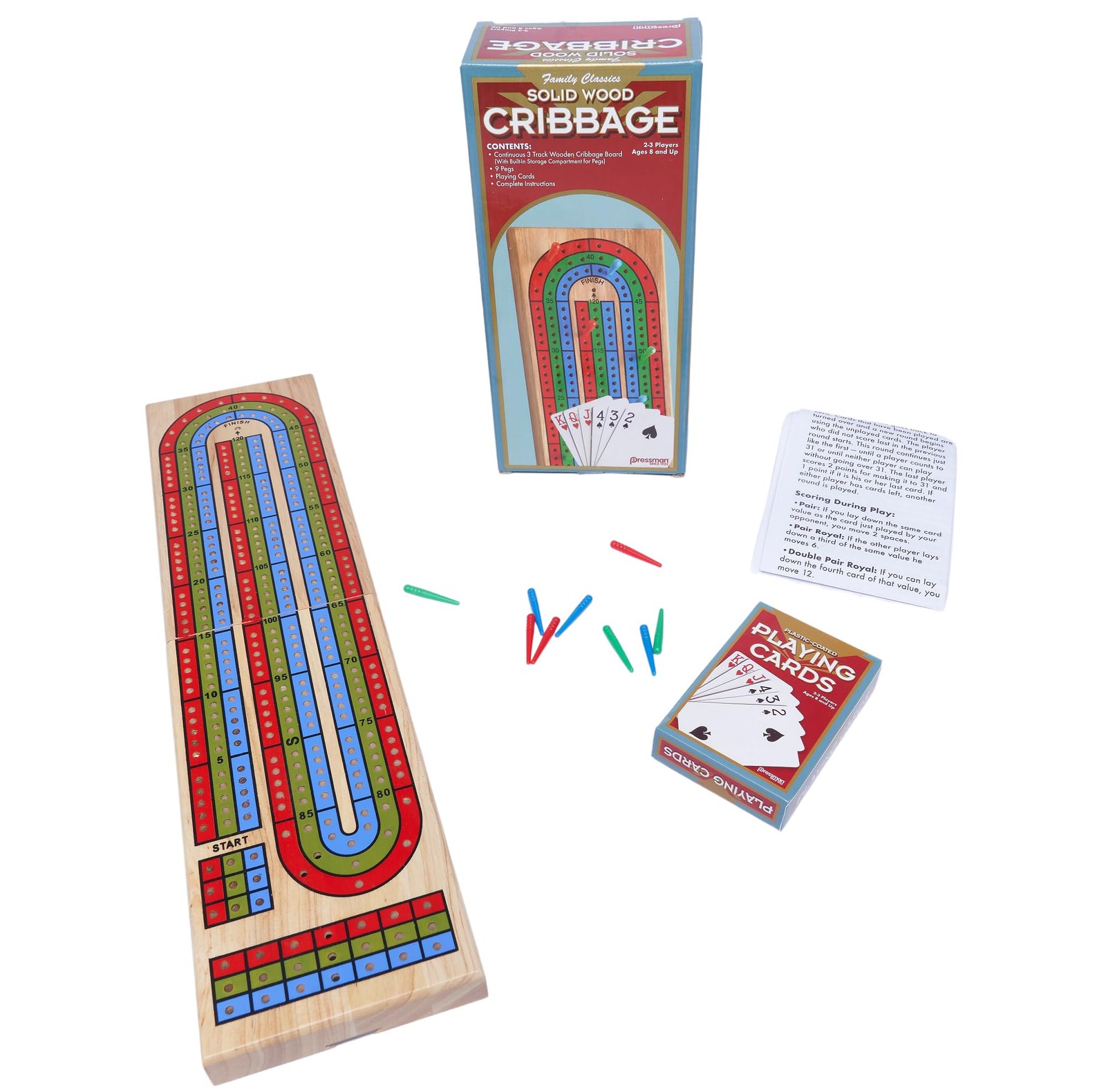 Family Classics Cribbage – Solid Wood One Size,